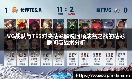 VG战队与TES对决精彩解说回顾成名之战的精彩瞬间与战术分析